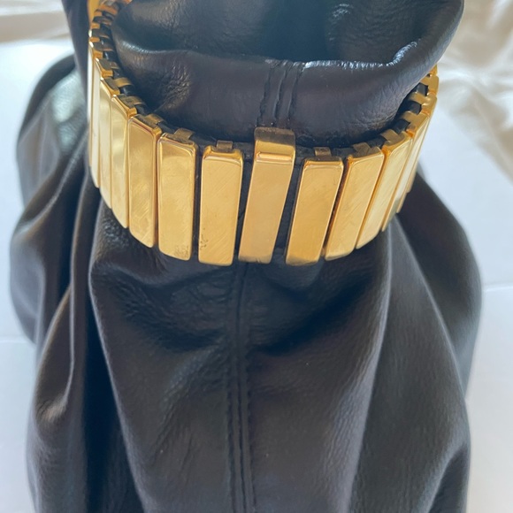 Michael Kors Black Leather Bag with Gold Hardware - Picture 11 of 16